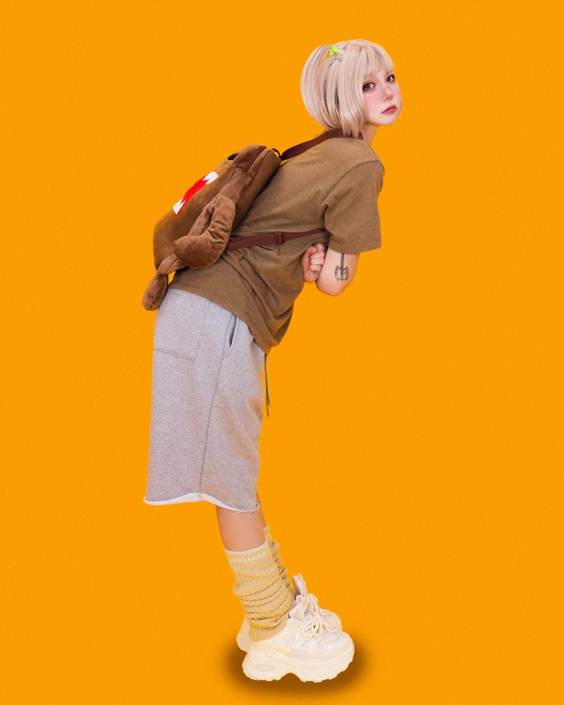 punch half sweat pants (2color)