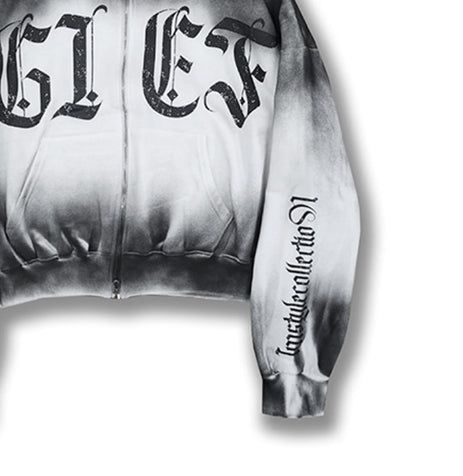 Bark Dirty Spray Two Way Hooded Zip-Up