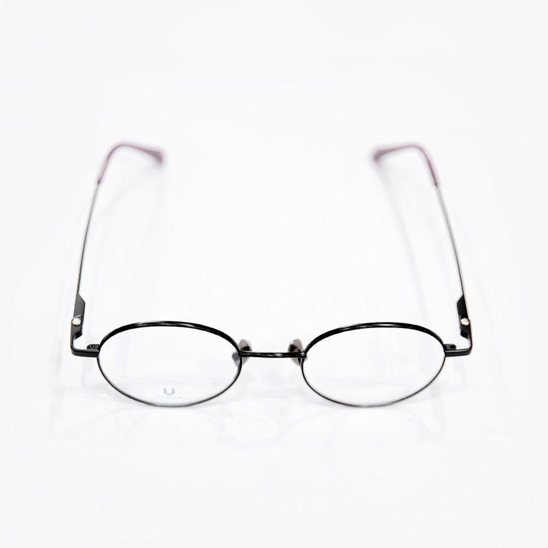 Knouun Round titanium glasses CODE. 103. D Black
