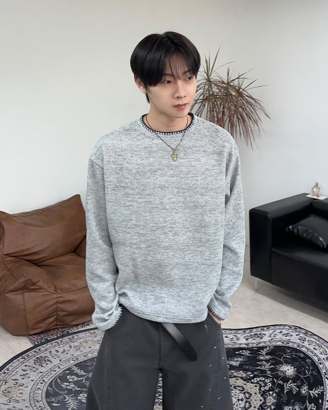SATIIIZ（サティーズ）の「Ruben Stitch Knit Long Sleeve（Tops）」