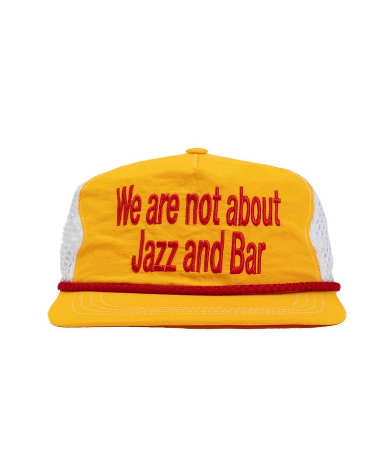 jazzandbar（ジャズアンドバー）の「WNJB トラッカーキャップ (Barney) - "We are not about jazz and bar"（帽子）」