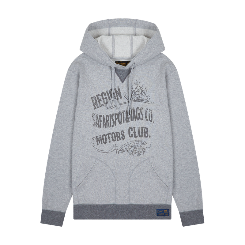 safarispot(サファリスポット)の「 REGION MOTORS CLUB PUB RECIPE HOODIE (GRAY)(Tops)」