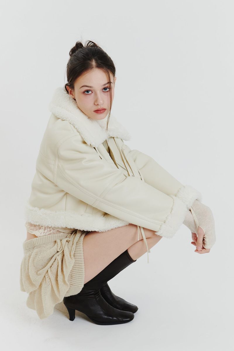 LUCY MUSTANG JACKET cream