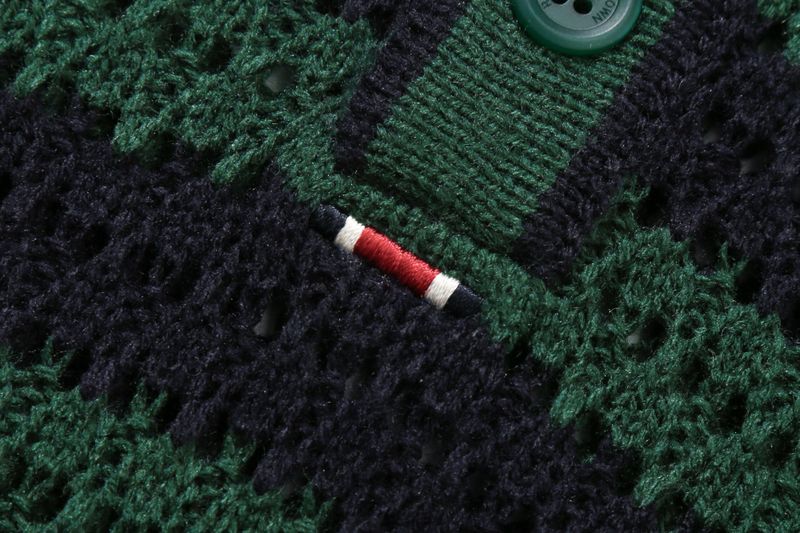 PUNCHING KNIT POLO_NAVY