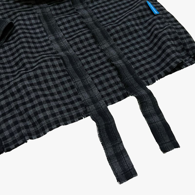 double check deconstructed shirt_black