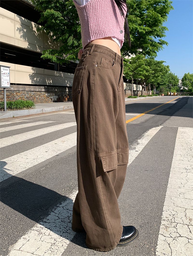 POINT BACK CLIP WIDE PANTS (3C)