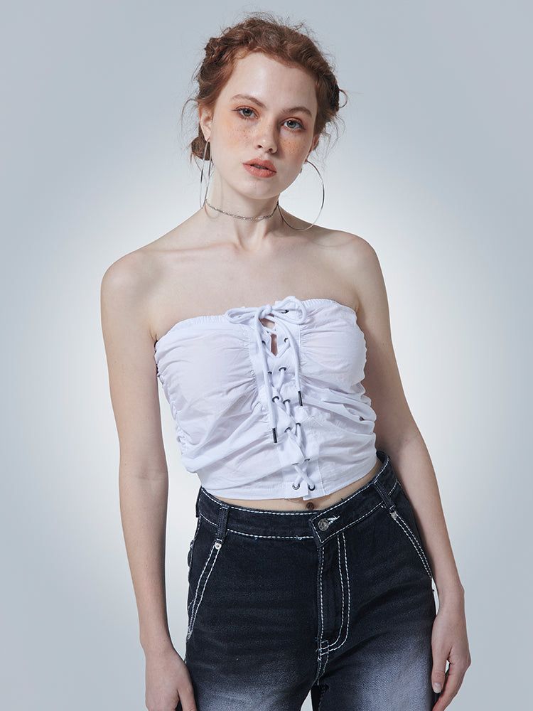 EYELET TUBE TOP