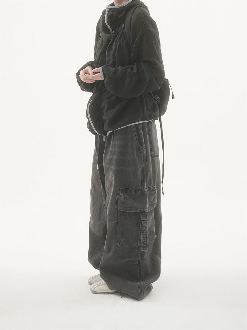 Bailen Shirring Ringer Windbreaker -4C