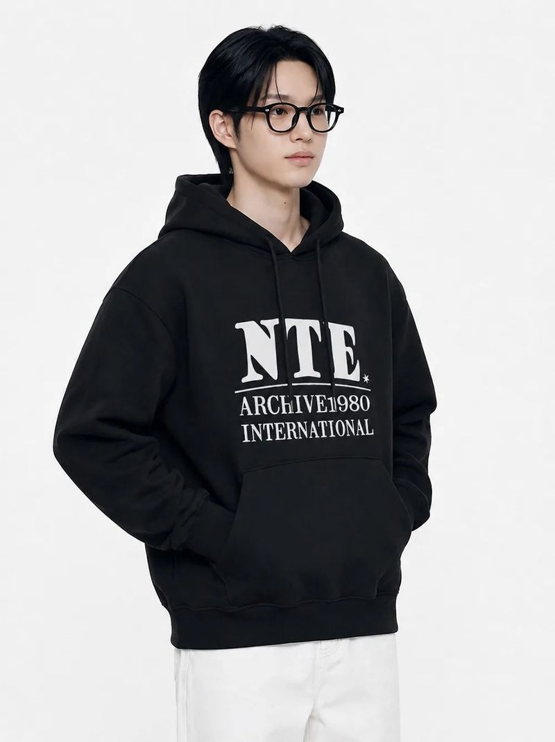 quad logo hoodie (5color)