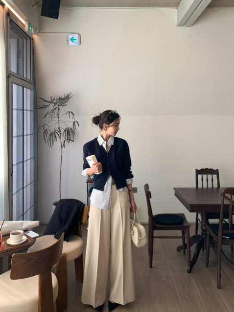 Lesen Tension Wide Slacks / 4 colors