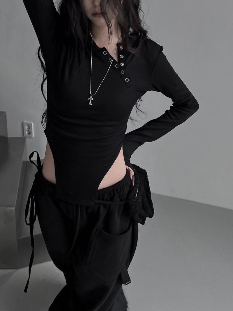 snap arch hooded bodysuit (fleece-lined)