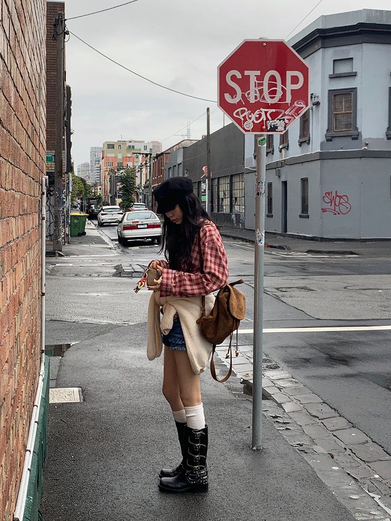 [MADE] Mohalf Tartan Checkered Shirt