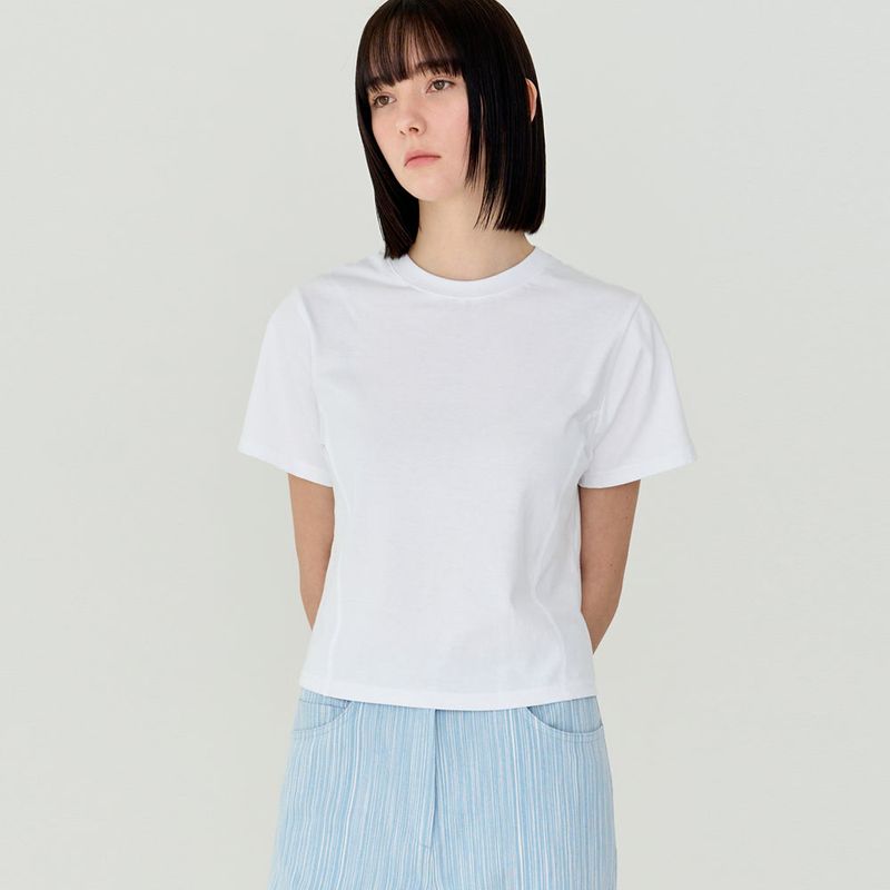 FREIHEIT（フライハイト）の「インシジョンラインTシャツ（白）（トップス）」