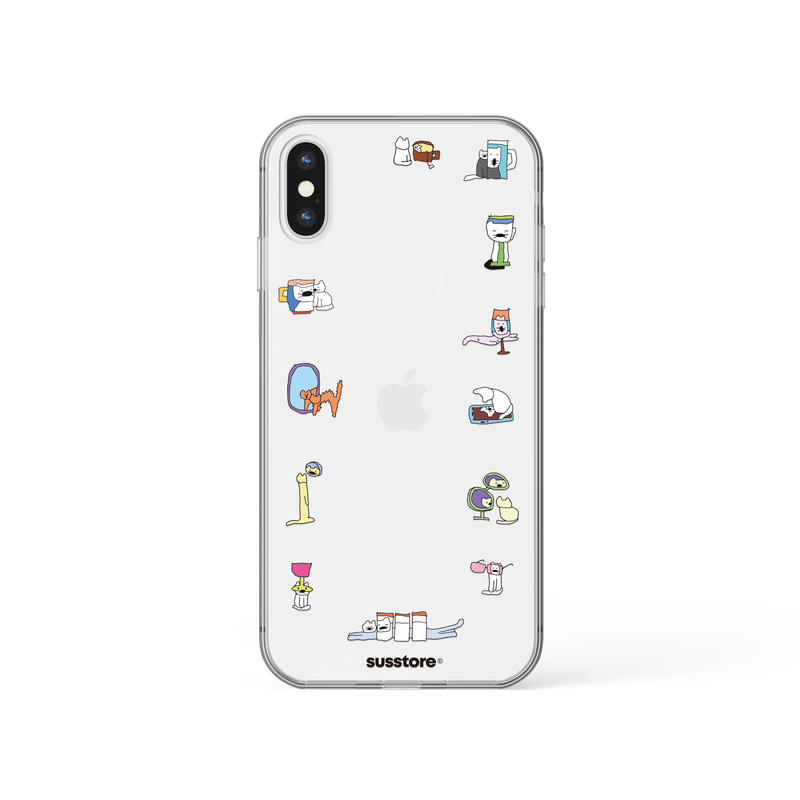 susstore(ソスストア)の「Color Deformed Cats phone case(Smartphone Accessories)」