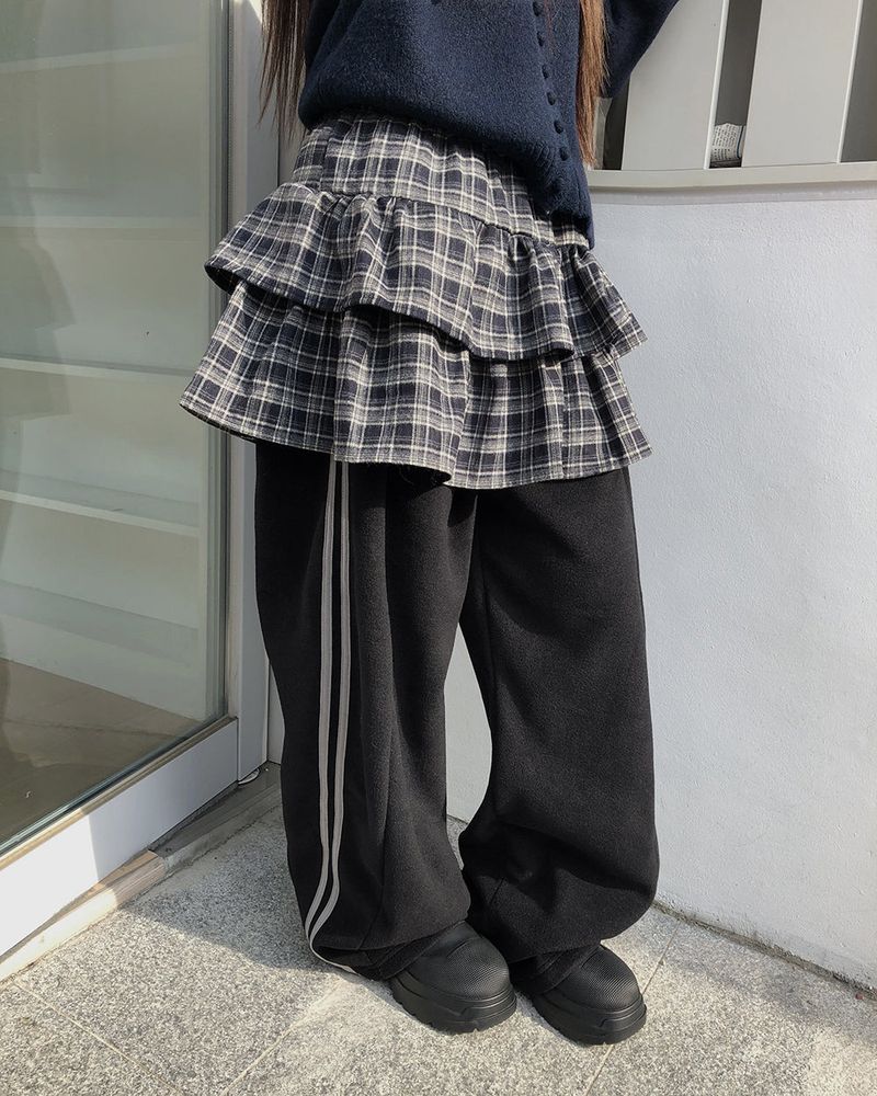 Rimo Fleece Track Wide Pants