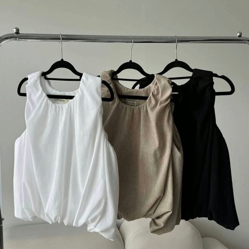 Frill Balloon Top - 3colors