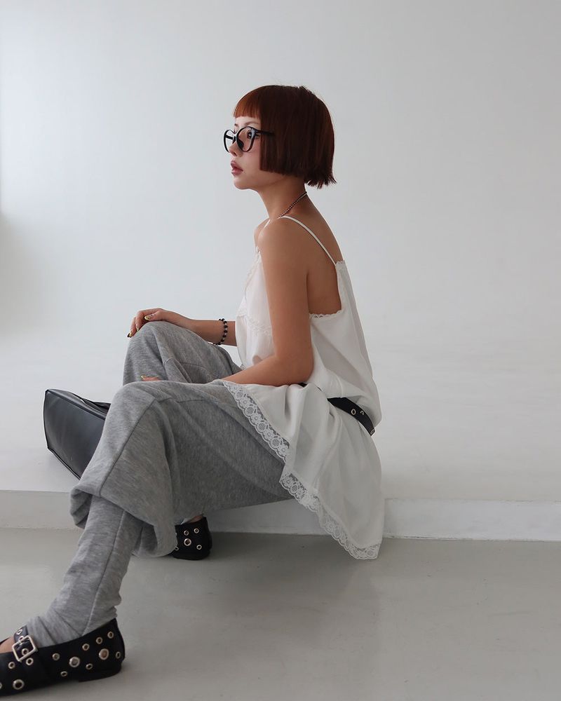 Warmer Layered Wide Jogging Pants