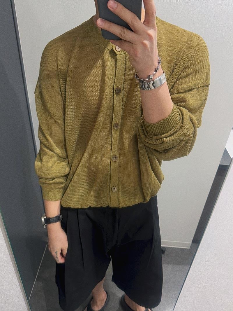 Garments See Through Round Summer Cardigan (3color)