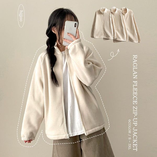 hijjoo（ハイチュー）の「[3 sizes*/unisex!]Elti Campus Fleece Zip-up（Jackets/Outerwear）」
