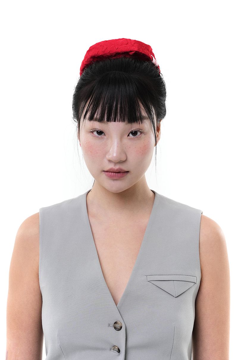 YONOSE（ヨノセ）の「FLUFFY SCRUNCH / RED（Hair Accessories）」