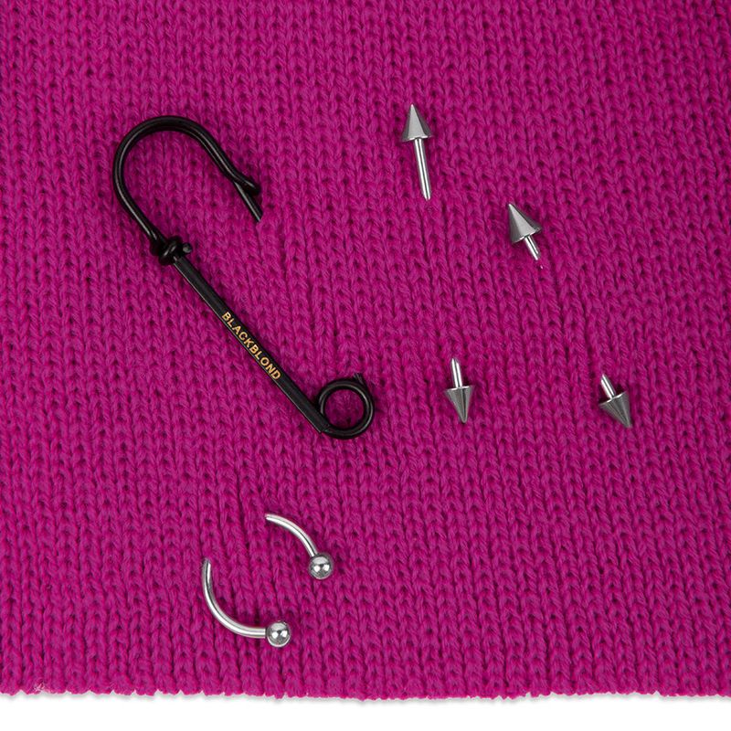 BBD Embroth Logo Piercing Beanie (Magenta)