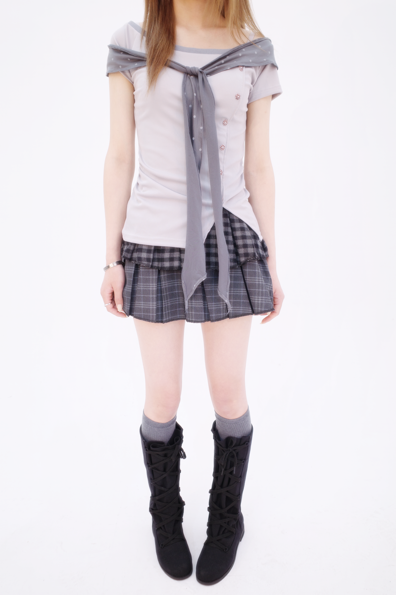 テピドットストラップTシャツ