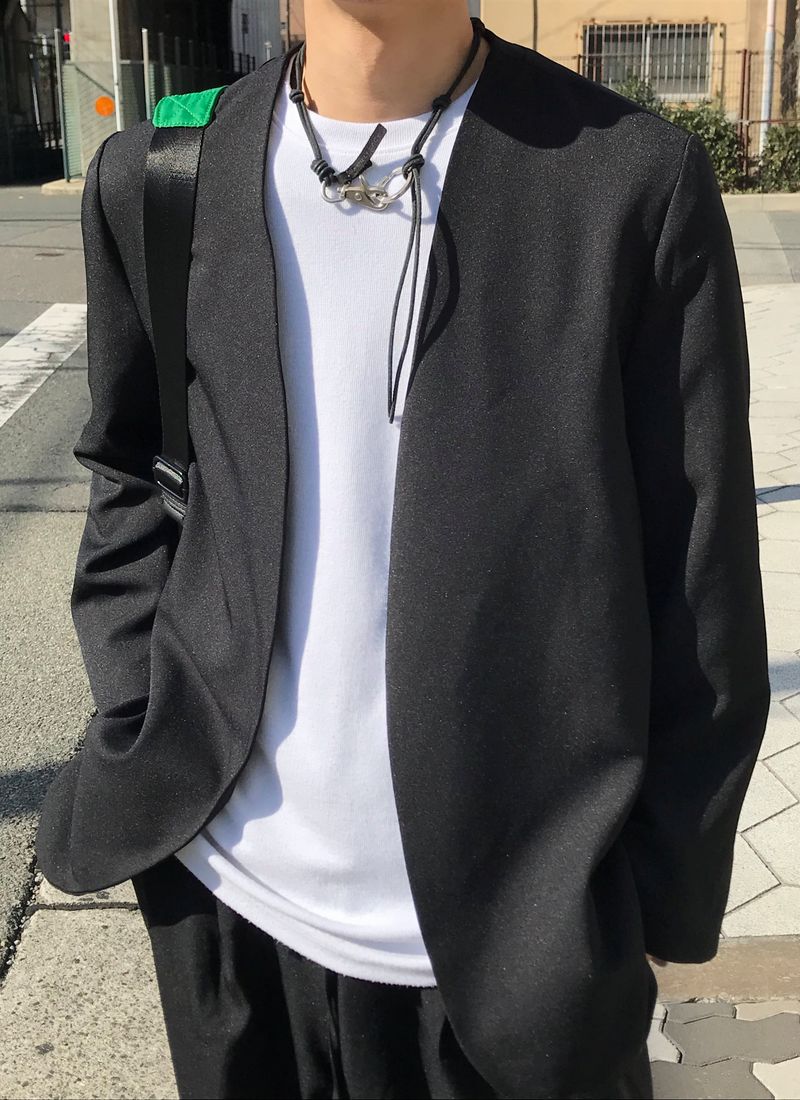 Balance collarless jacket