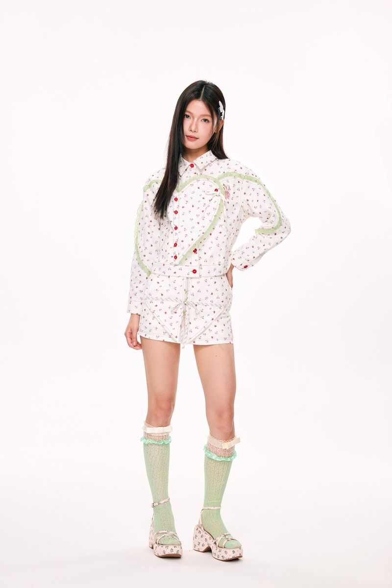 Handle with Care Mini Skirt (White)