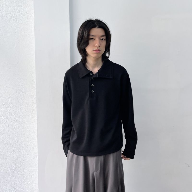 2-Way Stand Collar Long Sleeve