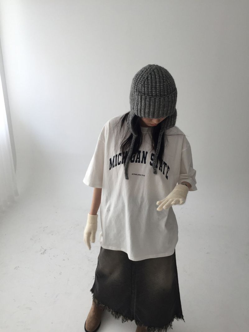 Denim maxi surgical long sk