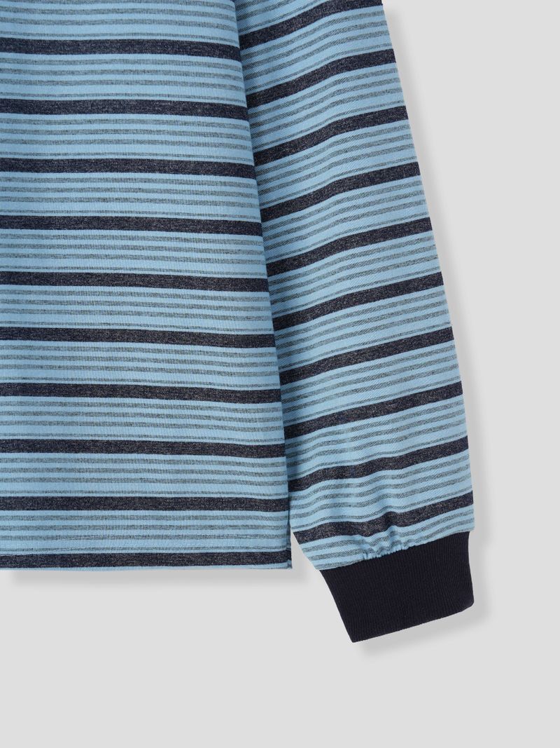 Washed long-sleeved T-shirt