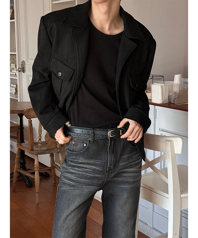 [F/W] Light two pocket suede jacket(2color)