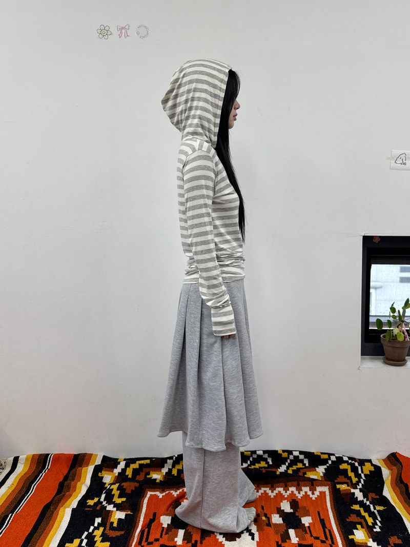 stripe hoody T