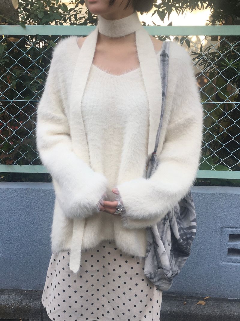 dot corduroy skirt