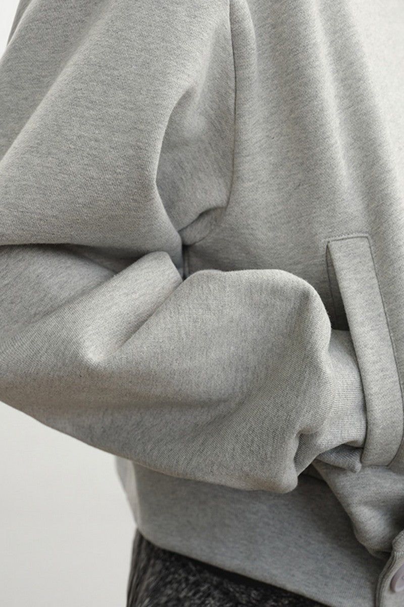Cross Placket Hoodie