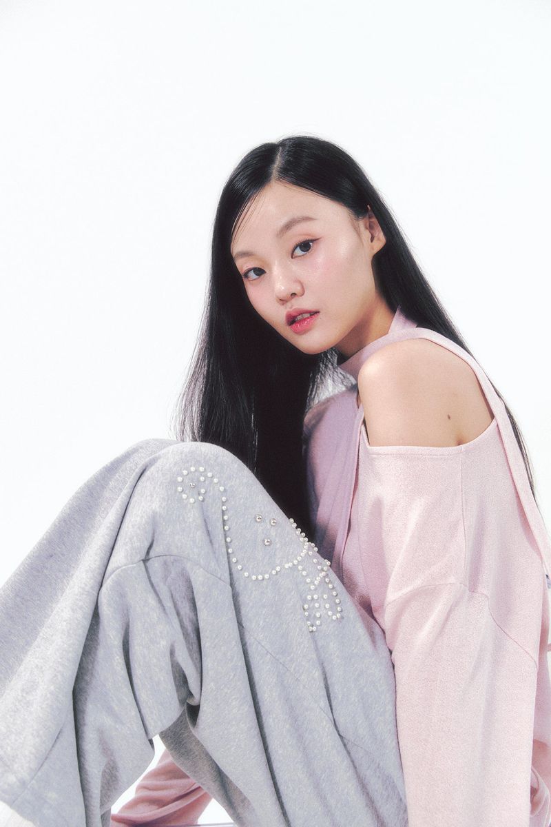 Knit Tie Long Sleeve Set Pink