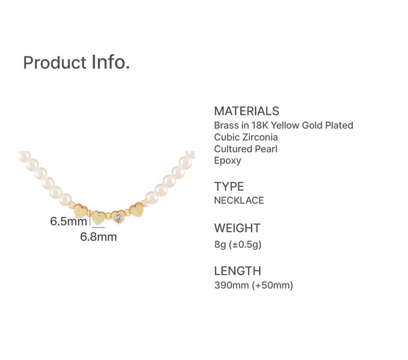 LoVe INITIAL PEARL NECKLACE