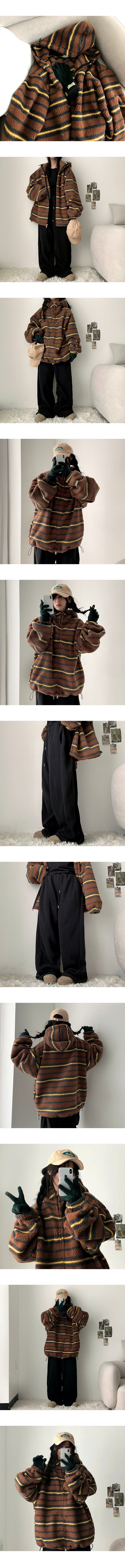 Kibbard Oversized Boxy Wool Hooded Zip-Up