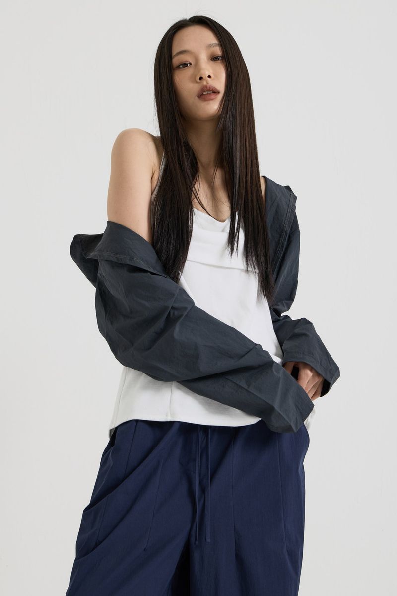 Hooded Shrug, Charcoal