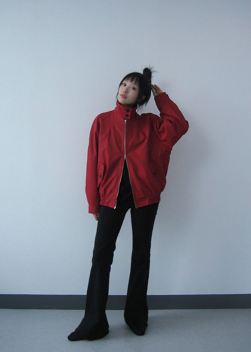 HIP SHIRRING BOOTS CUT PANTS