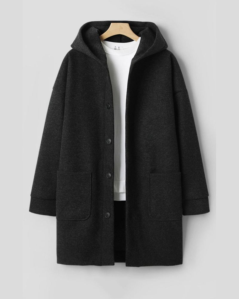 Koven Wool Hooded Coat