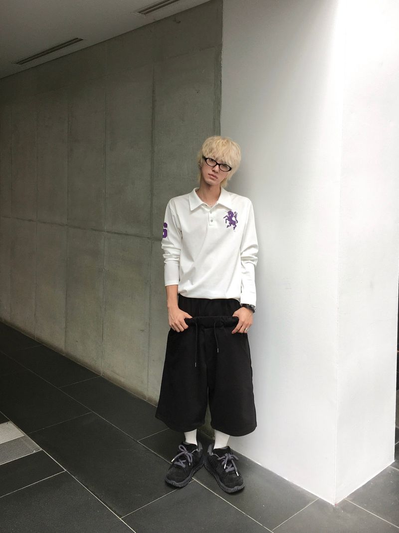 Archis Layered Sagging Bermuda Shorts 2C