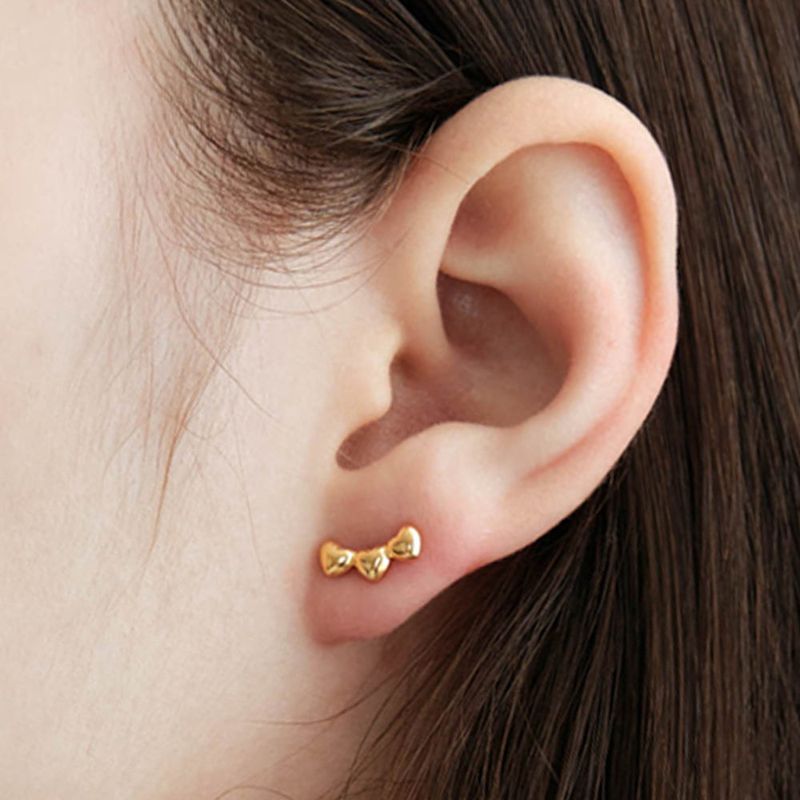 [925 SILVER] Daily Mini Heart Earring B