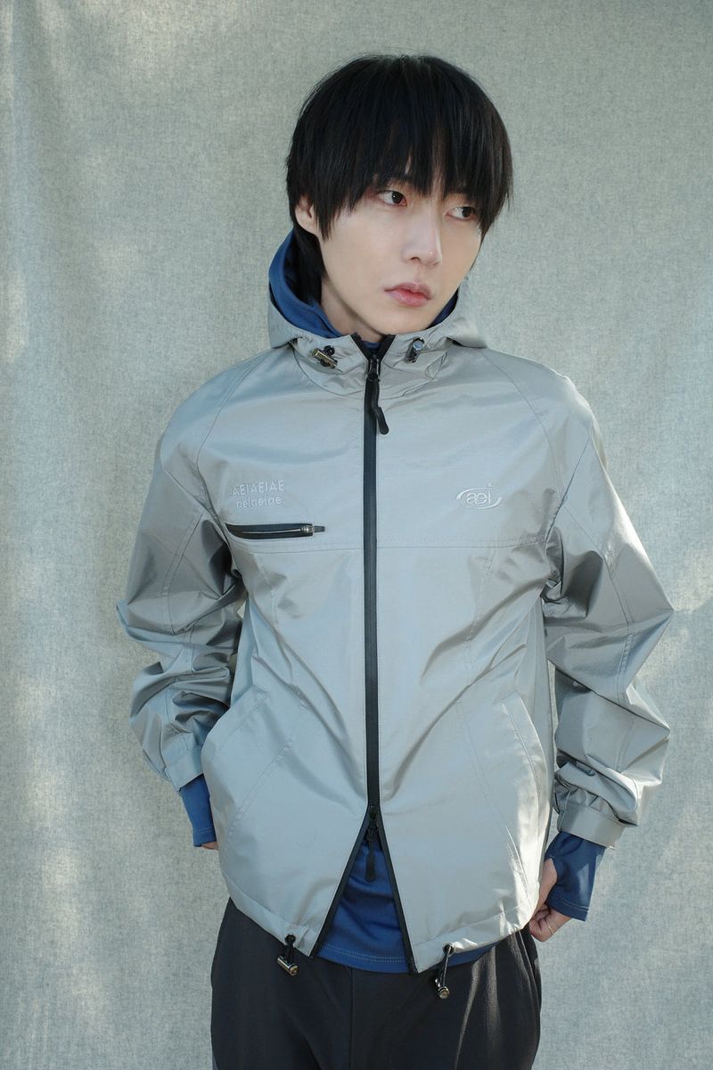 SYMBOL EMBROIDERY WINDBREAKER [GRAY]