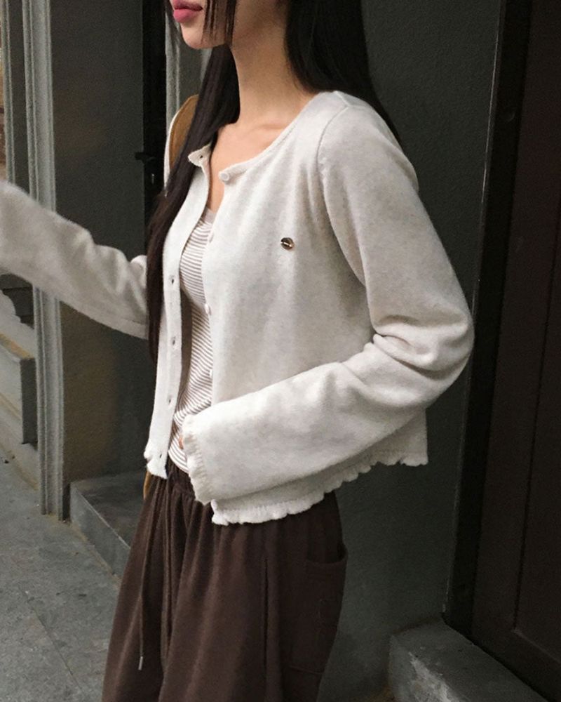 Candy Frill Knit Cardigan
