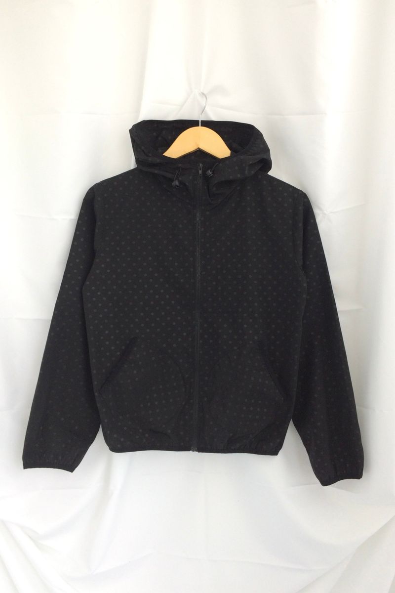 Soft terry dot windbreaker