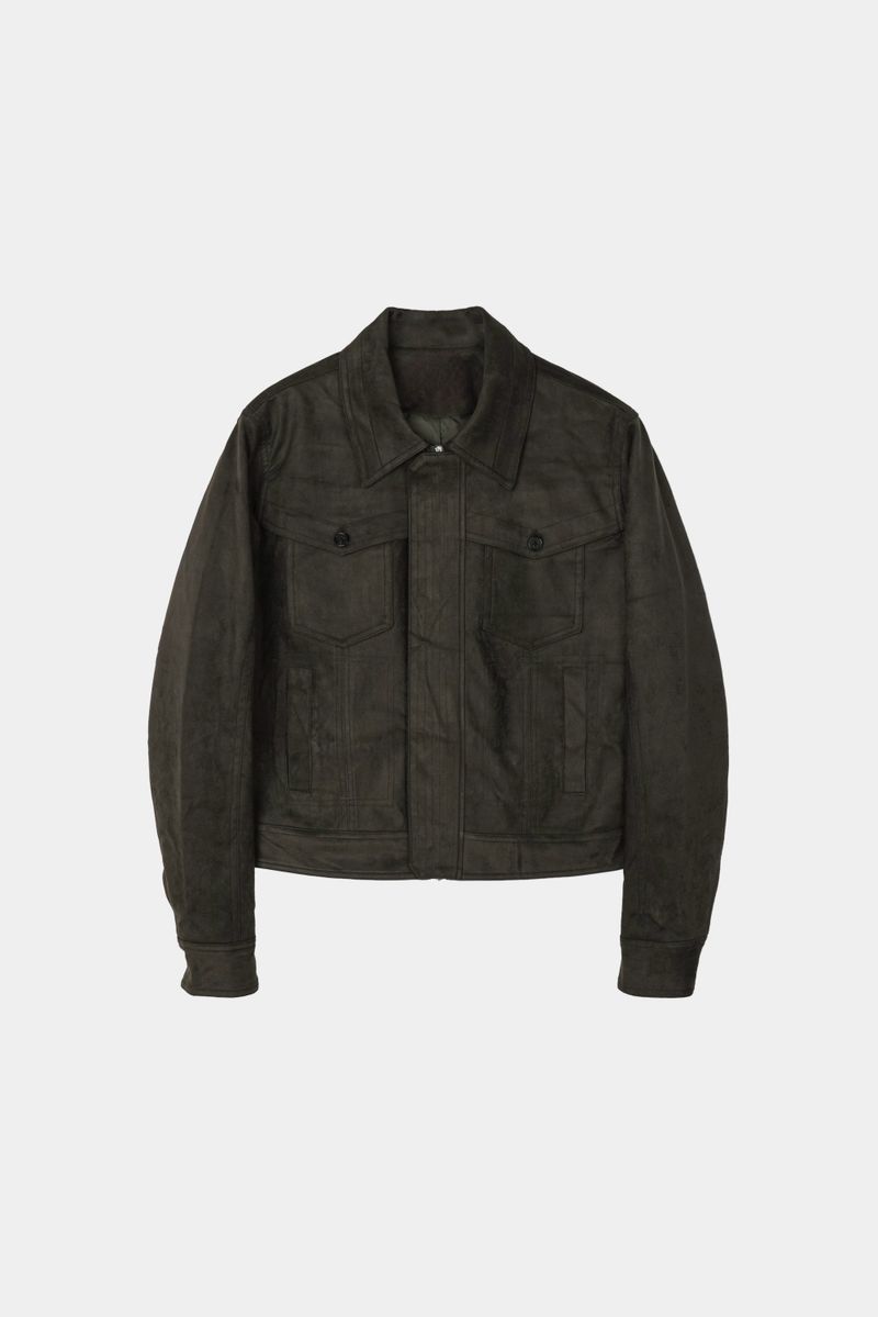 Western Collar Suede Jacket (No.849)
