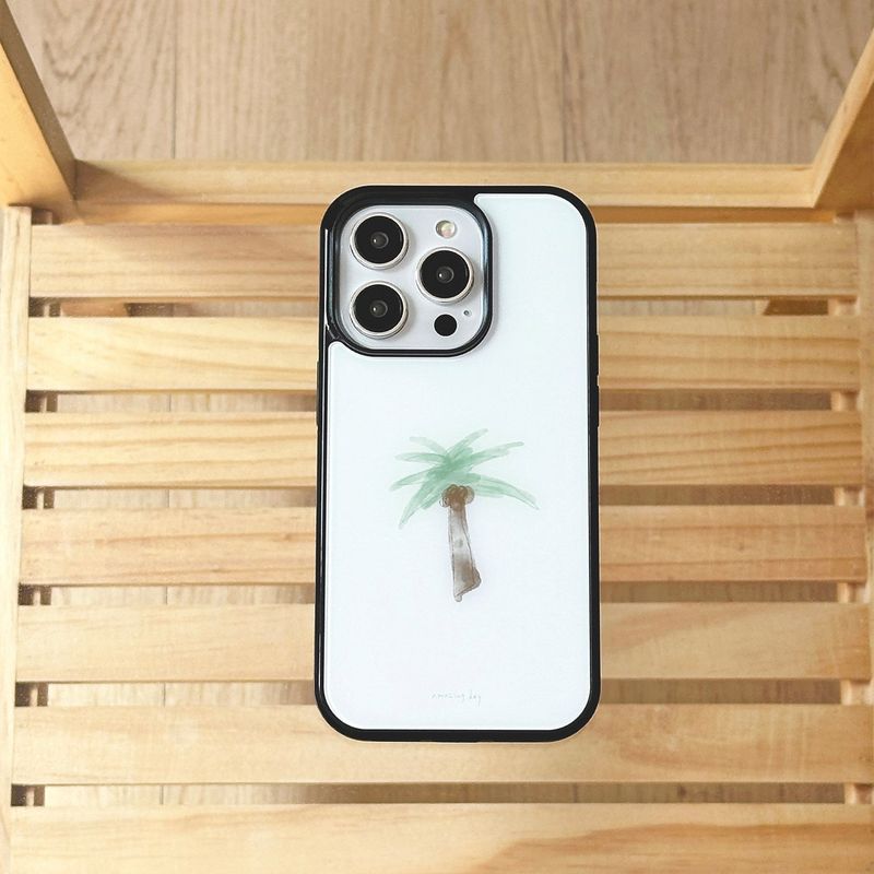 [made] coconut palm tree (epoxy bumper case)