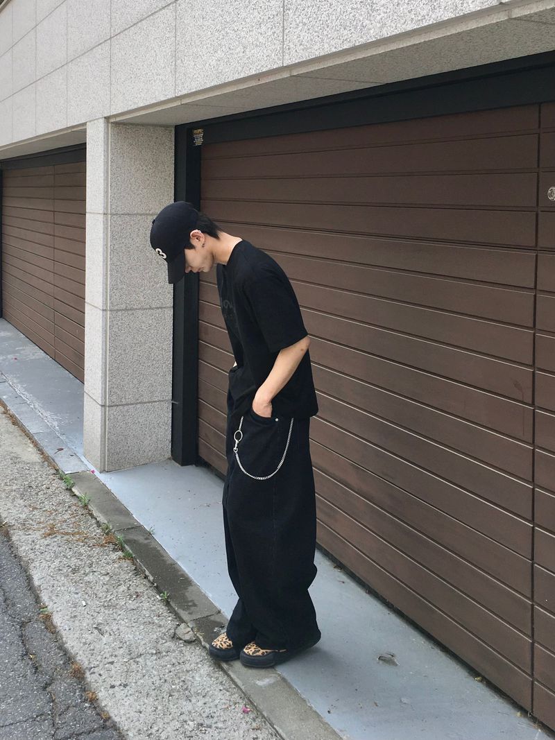 A-N Basic Wide Denim Pants 2C