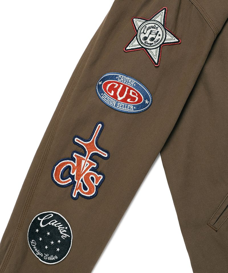 WASHED PATCHWORK JACKET BROWN(CV2EFUB931A)